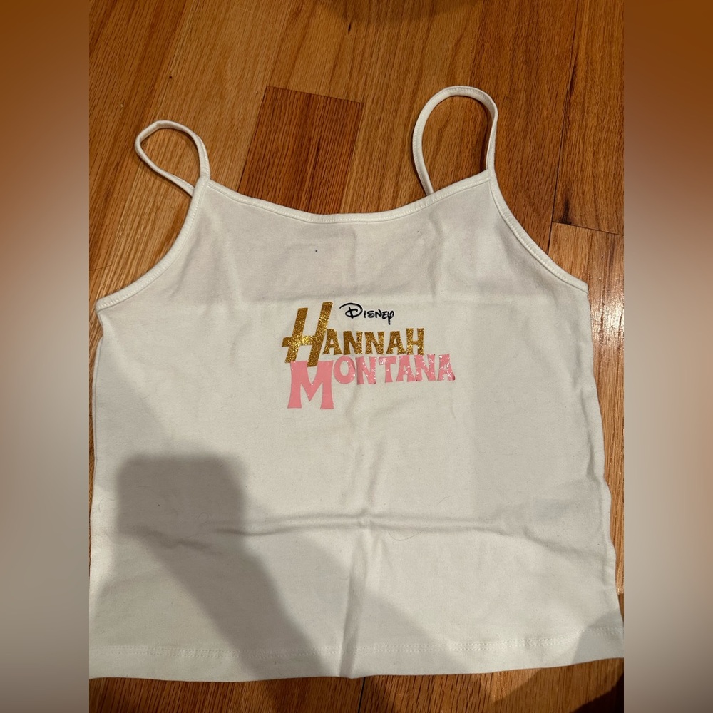 Wild Fable White Camisole with Gold and Pink Accents